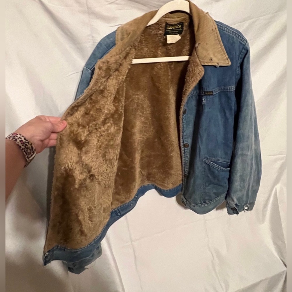 XXL Vintage Rough Round The Edges Faded Maverick Trucker Jacket - Picture 9 of 14